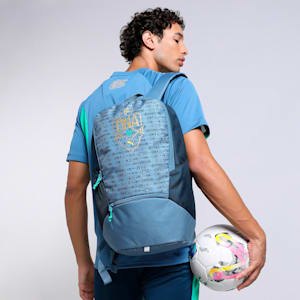 Neymar JR "BNA" Unisex Football Backpack, Sailing Blue-Gold-Pelé Yellow, extralarge-IND